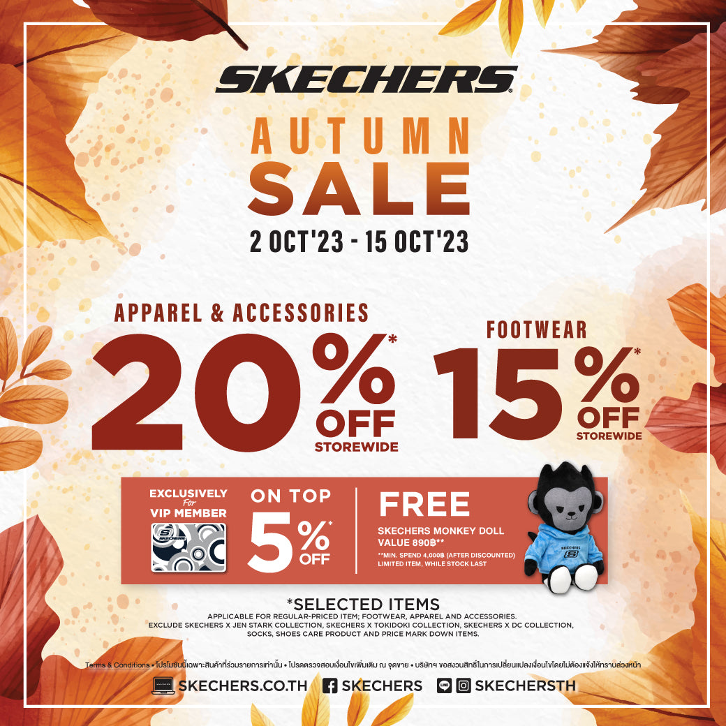 SKECHERS AUTUMN SALE 2 15 Oct 2023 Skechers Thailand