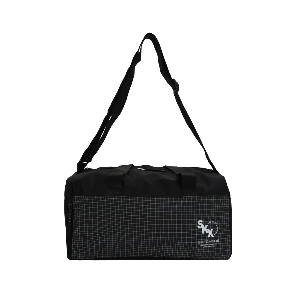 Black Check: Performance Duffel Bag